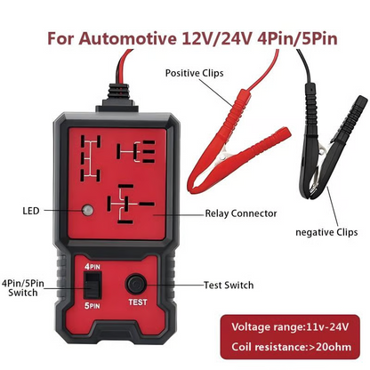 ❄Winter Car Relay Tester🔧, 12V/24V Car Relay Tester, 2026 Model Car Relay Tester, Fault Code Reader and Scanner, Diagnostic, Testing and Measurement Tools