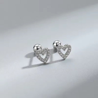 New Fashion Heart Stud Earrings for Women